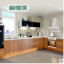 双饰面板门板 厨房石英石台面厨柜