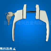 带钥匙锁闭对开把手